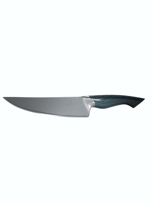 Chef's Knife 8" | Limited Edition |  Blue Honeycomb Handle | Frost Fire Series Arctic Ocean Edition | NSF Certified | Dalstrong ©