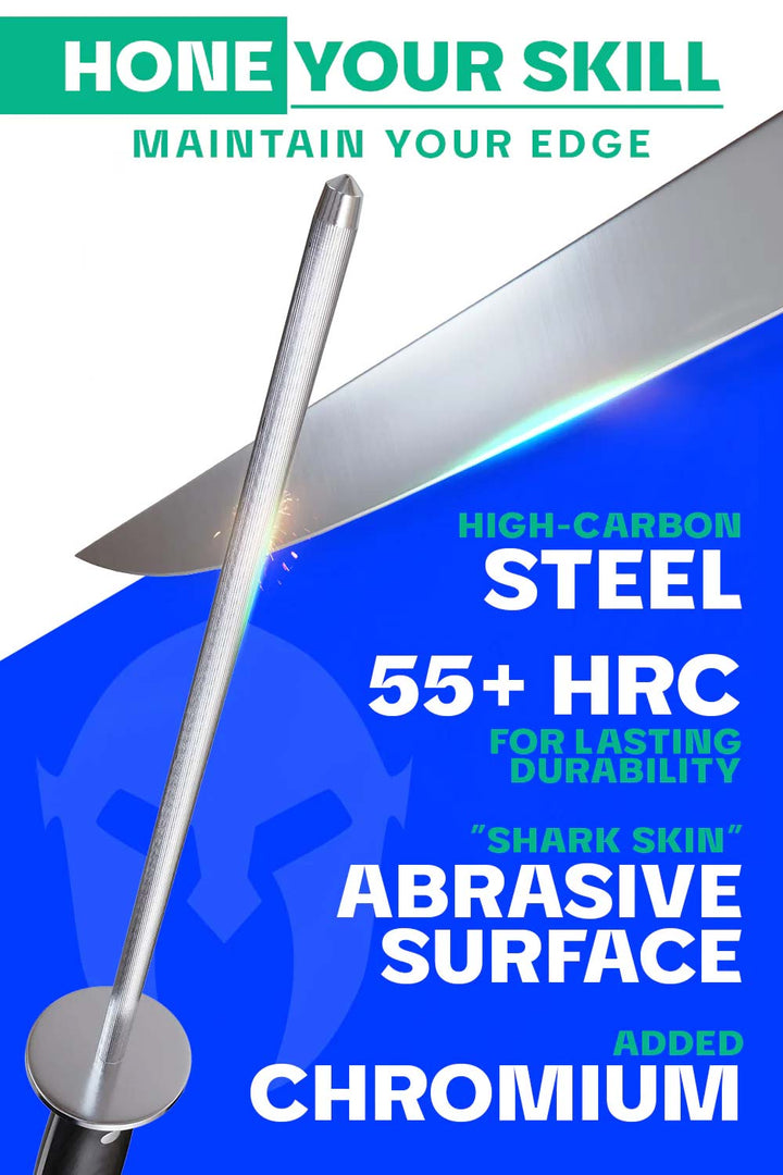 Honing Steel 10" | Gladiator Series | NSF Certified | Dalstrong ©