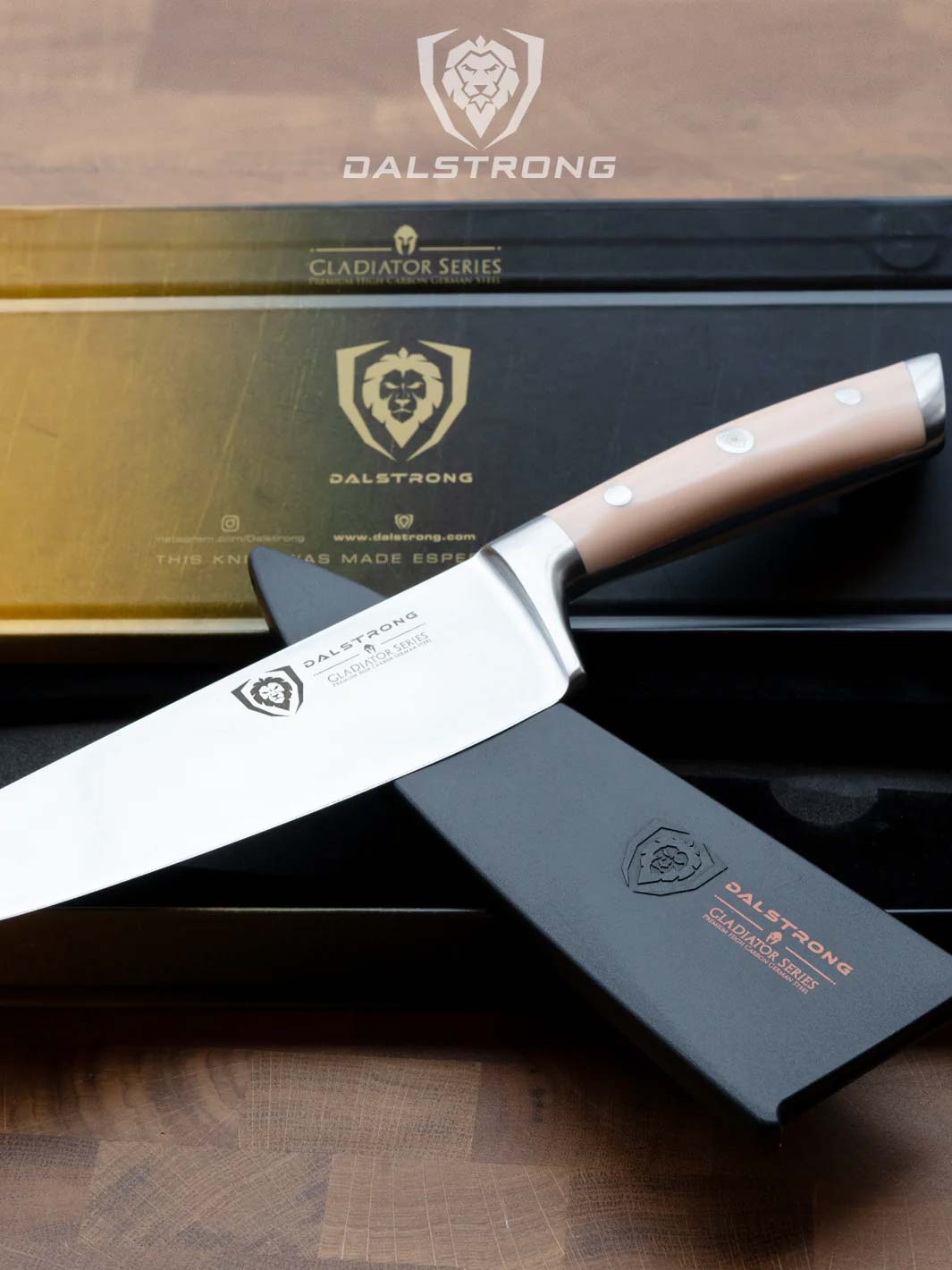 Chef Knife 8" | Himalayan Handle | Gladiator Series | NSF Certified | Dalstrong ©