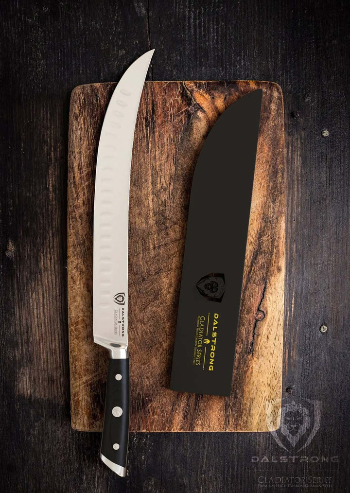 Butcher's Breaking Cimiter Knife 10" | Gladiator Series | NSF Certified | Dalstrong ©
