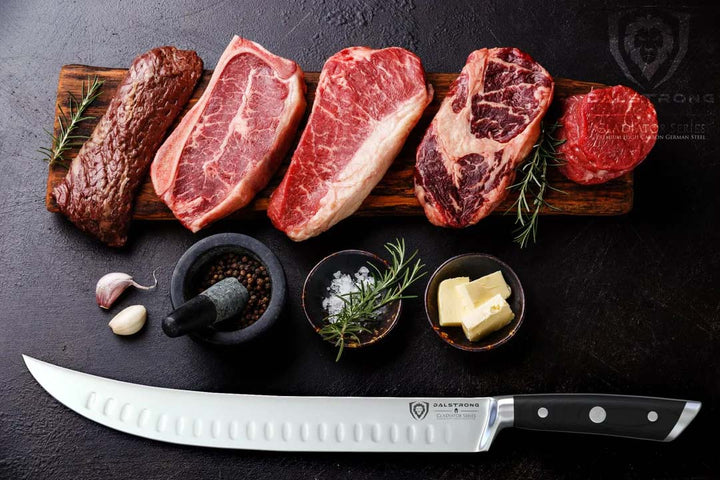 Butcher's Breaking Cimiter Knife 10" | Gladiator Series | NSF Certified | Dalstrong ©