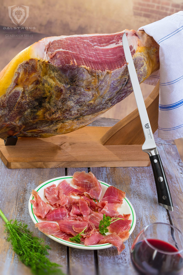 Spanish Style Meat & Ham Slicer 12" | Gladiator Series | Dalstrong ©