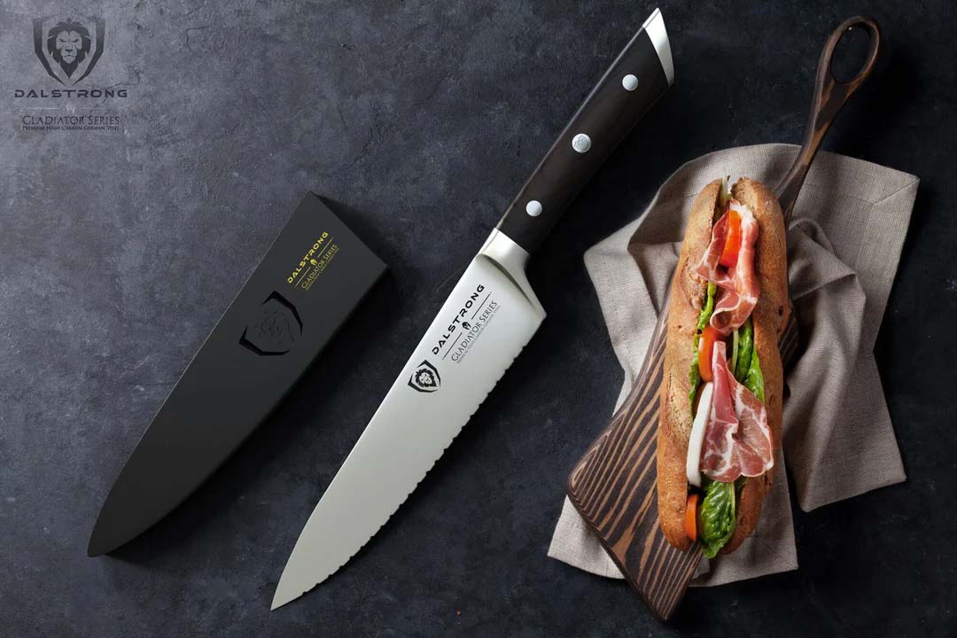 Serrated Chef Knife 7.5" | Gladiator Series | NSF Certified | Dalstrong ©