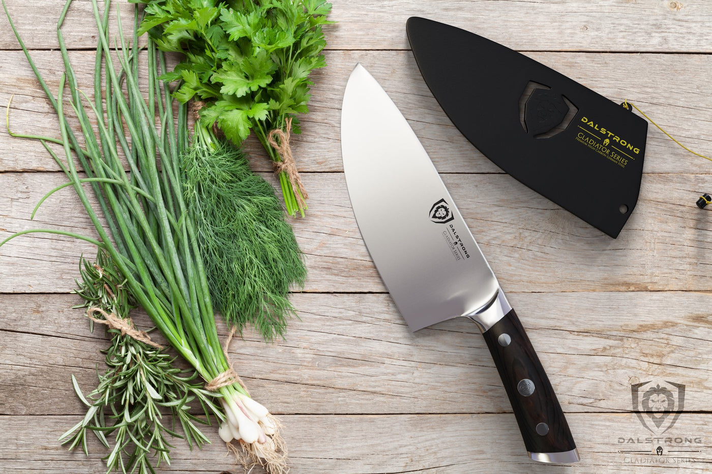 Rocking Herb Knife 7" | Gladiator Series | NSF Certified | Dalstrong ©