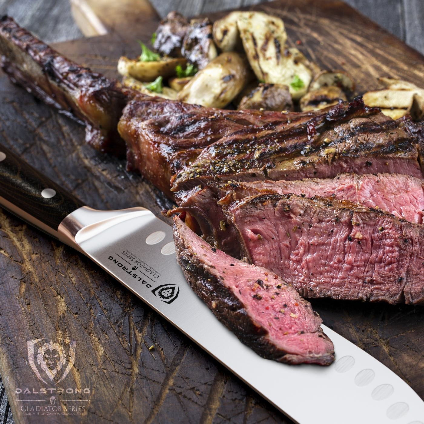 Bull Nose Butcher & Breaking Knife 8" | Gladiator Series | NSF Certified | Dalstrong ©