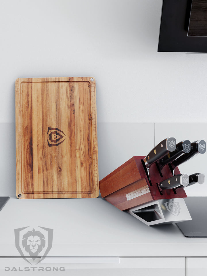 Teak Cutting Board | Large Size | Horizontal Grain | Dalstrong ©
