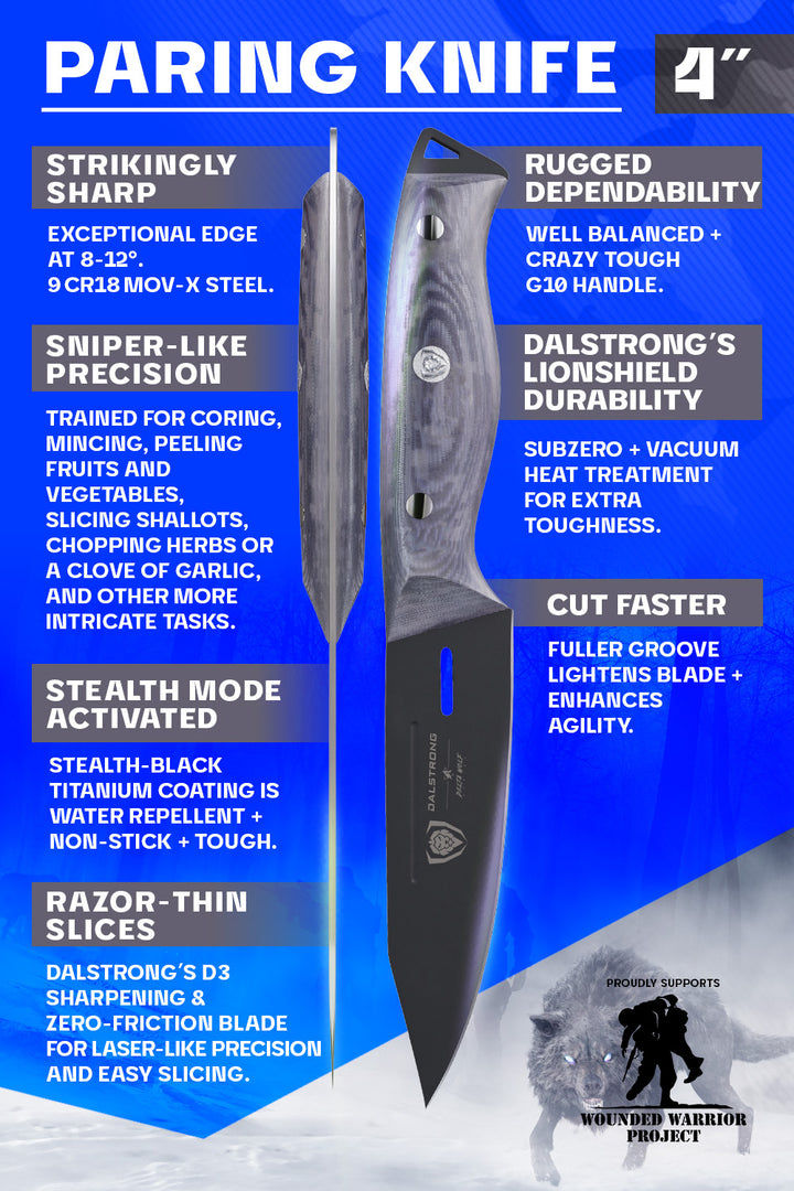 Paring Knife 4" | Delta Wolf Series | Dalstrong ©
