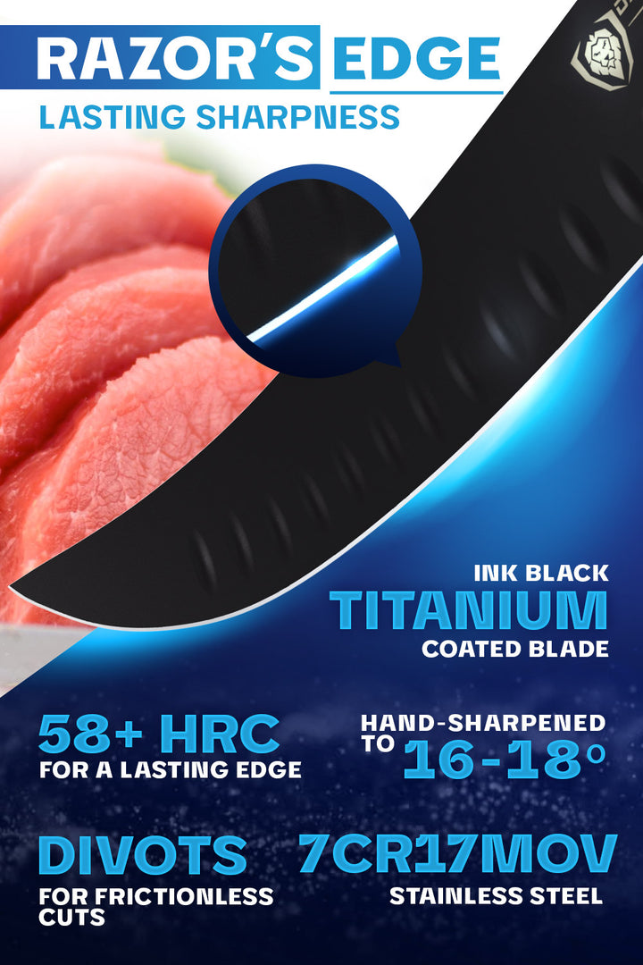 Butcher Knife 10" | Night Shark Series | NSF Certified | Dalstrong ©