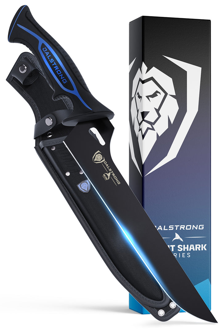Offset Slicing & Carving Knife 10" | Night Shark Series | NSF Certified | Dalstrong ©