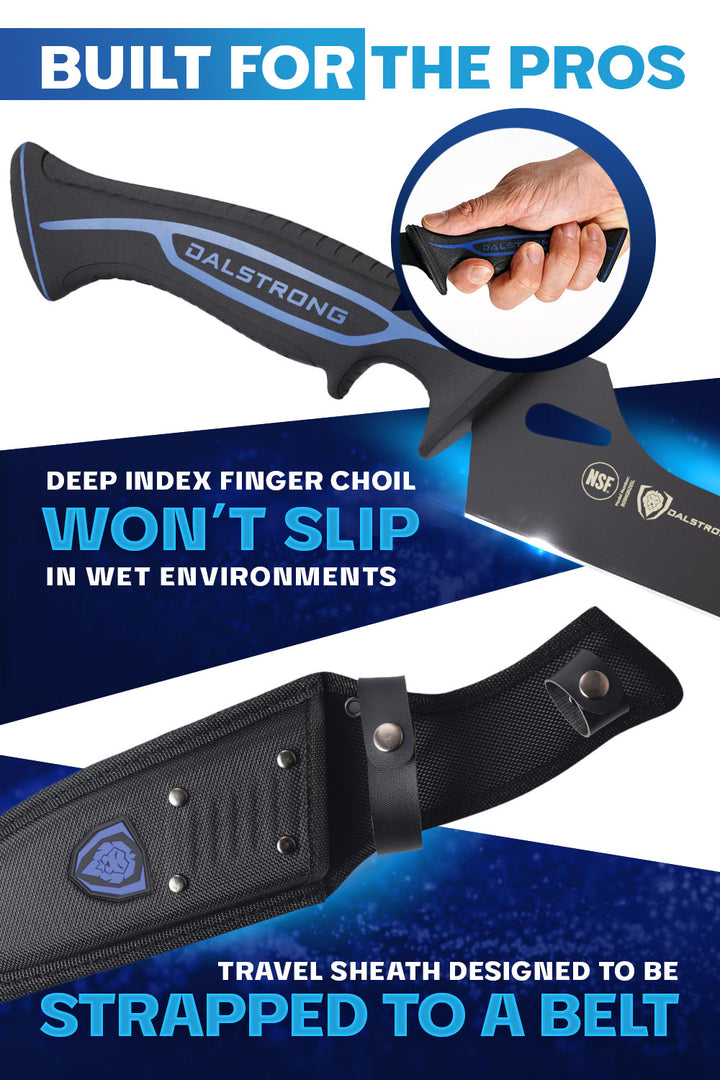 Offset Slicing & Carving Knife 10" | Night Shark Series | NSF Certified | Dalstrong ©