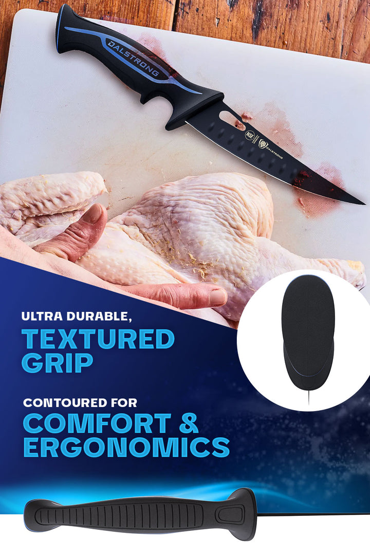 Curved Boning Knife 6" | Night Shark Series | NSF Certified | Dalstrong ©