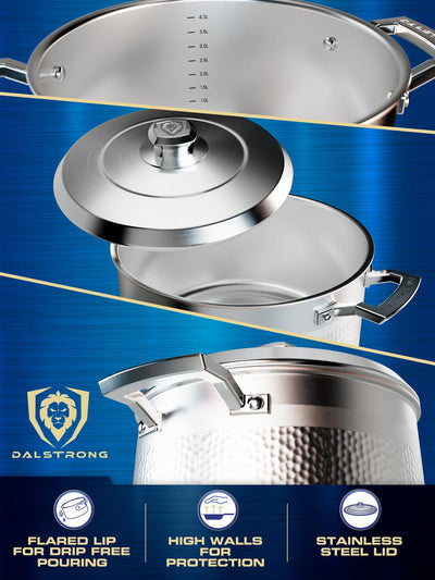 6 Piece Cookware Set | Silver | Avalon Series | Dalstrong ©