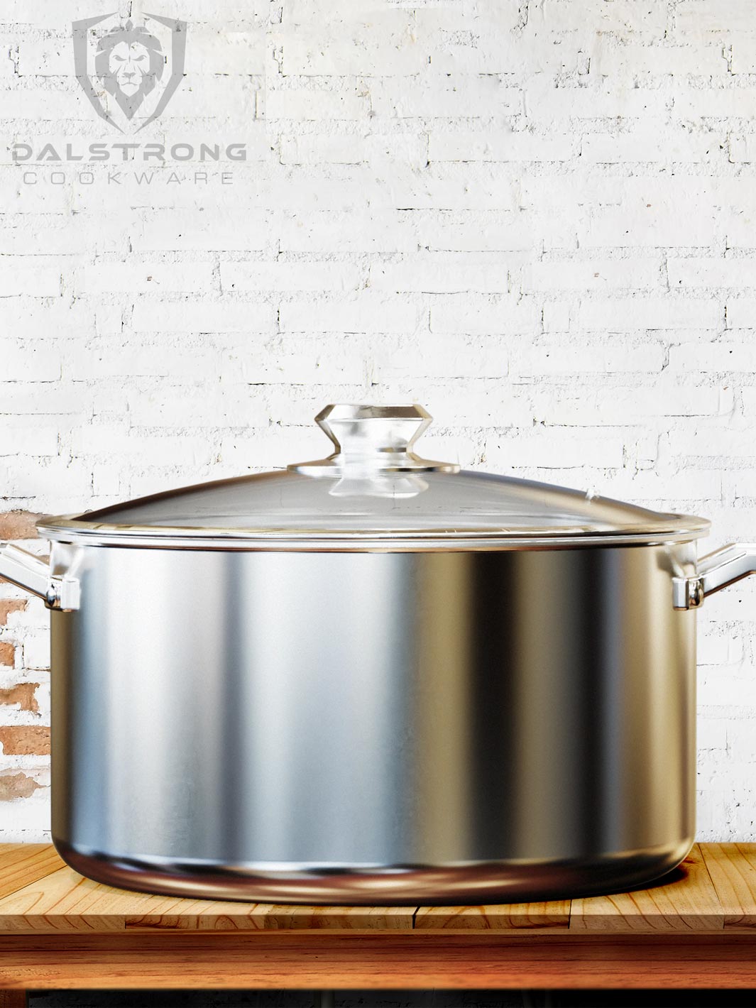 12 Quart Stock Pot | Silver | Oberon Series | Dalstrong ©