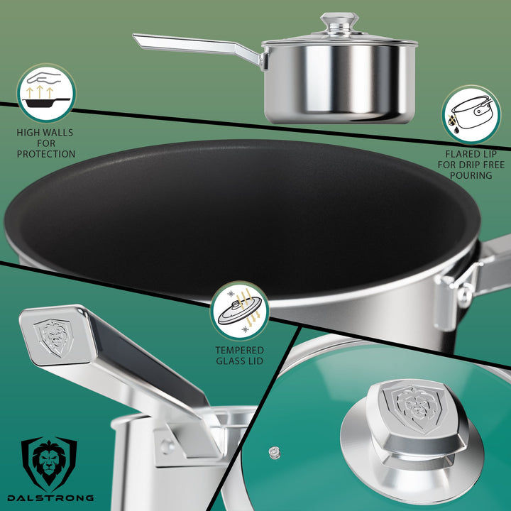 3 Quart Stock Pot | ETERNA Non-Stick | Oberon Series | Dalstrong ©