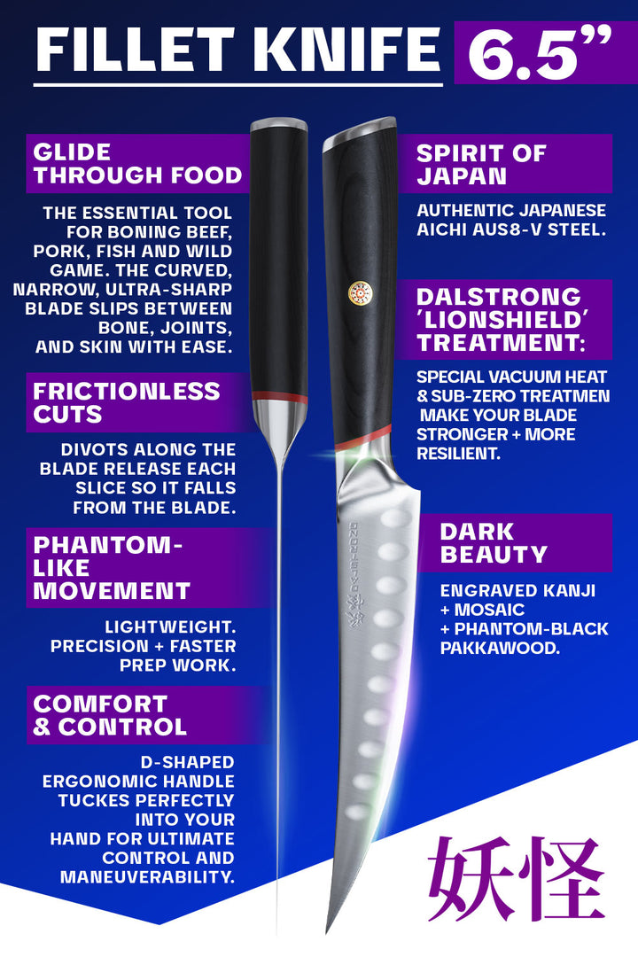 Fillet & Boning Knife 6.5" | Phantom Series | Dalstrong ©