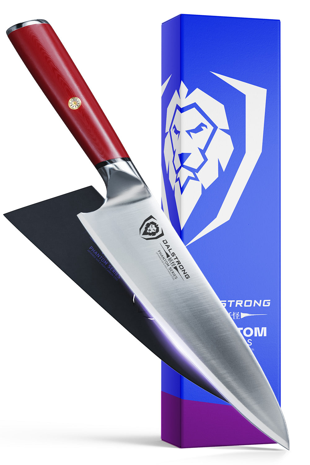 Chef's Knife 8" | Red G10 Handle | Phantom Series | Dalstrong ©