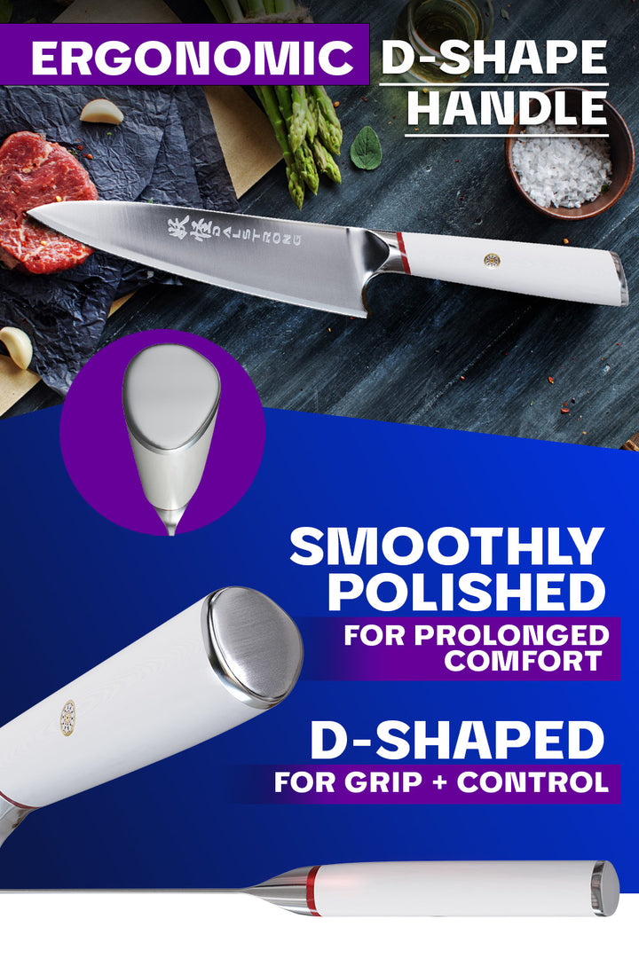 Chef's Knife 8" | White G10 Handle | Phantom Series | Dalstrong ©
