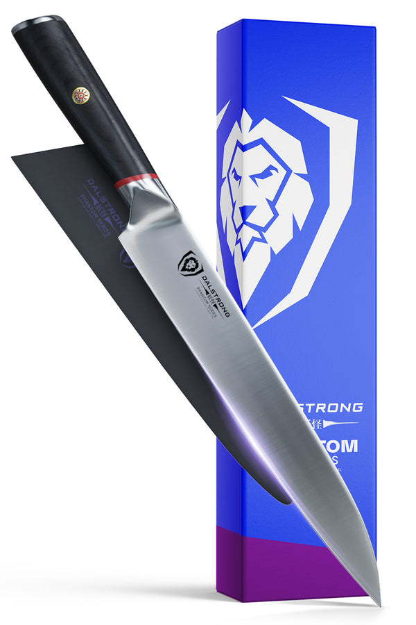  Blue Diamond Sharp Stone Nonstick Stainless Steel Cutlery, 7  Santoku Knife with Cover, Diamond Texture Blade, Dishwasher Safe Knives,  Blue: Home & Kitchen