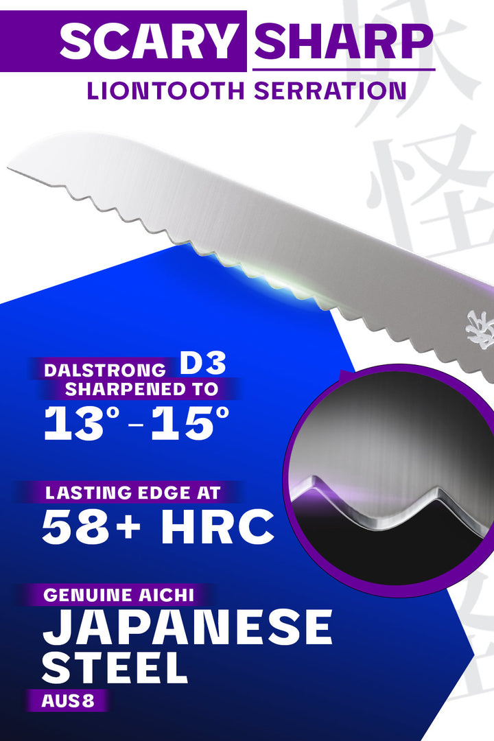 Serrated Bread Knife 9" | Phantom Series | Dalstrong ©