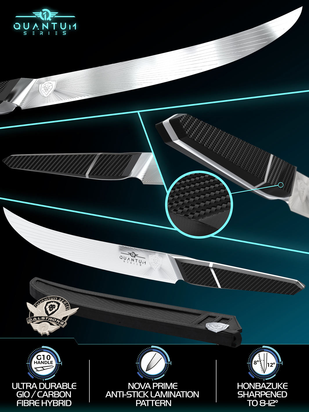 Butcher & Breaking Knife 10" | Quantum 1 Series | Dalstrong ©