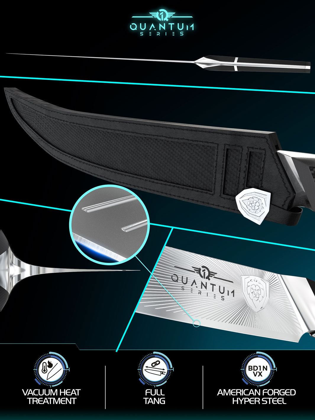 Butcher & Breaking Knife 10" | Quantum 1 Series | Dalstrong ©