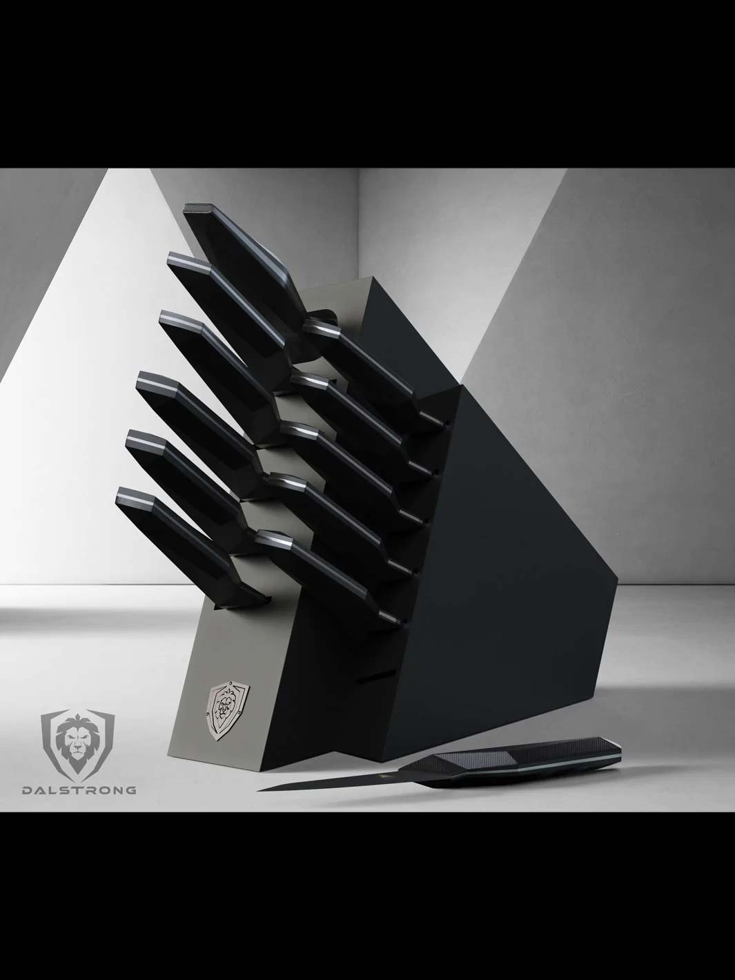 12 Piece Knife Block Set | Shadow Black Series | NSF Certified | Dalstrong ©