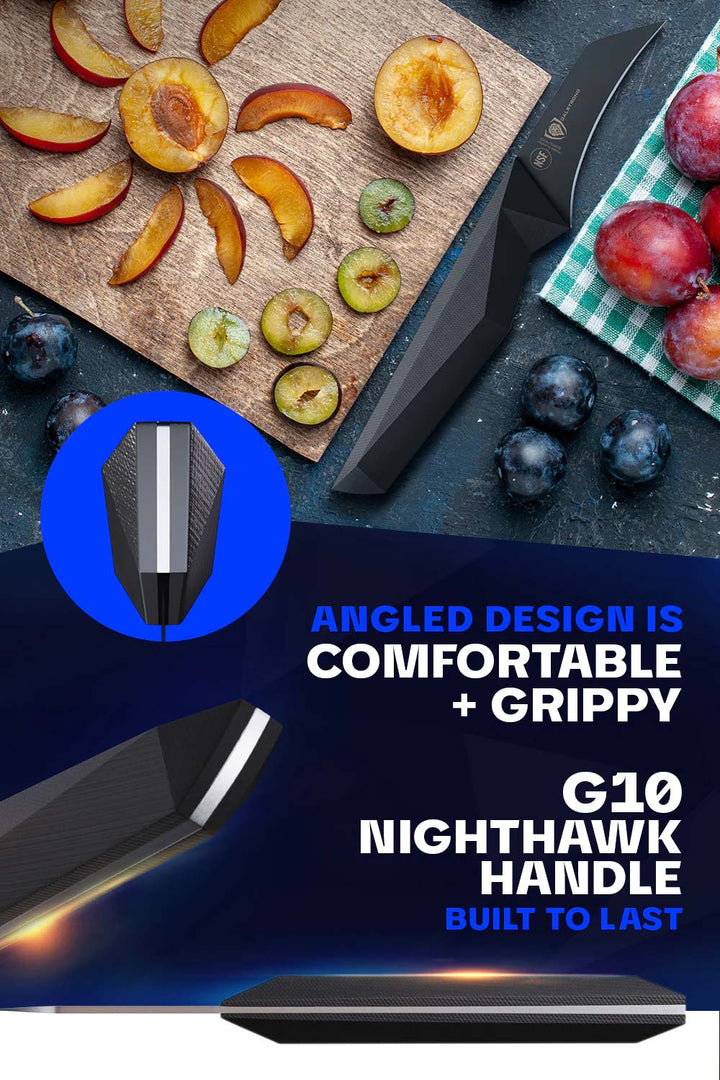 Bird's Beak Paring Knife 2.75" | NSF Certified | Shadow Black Series | Dalstrong ©