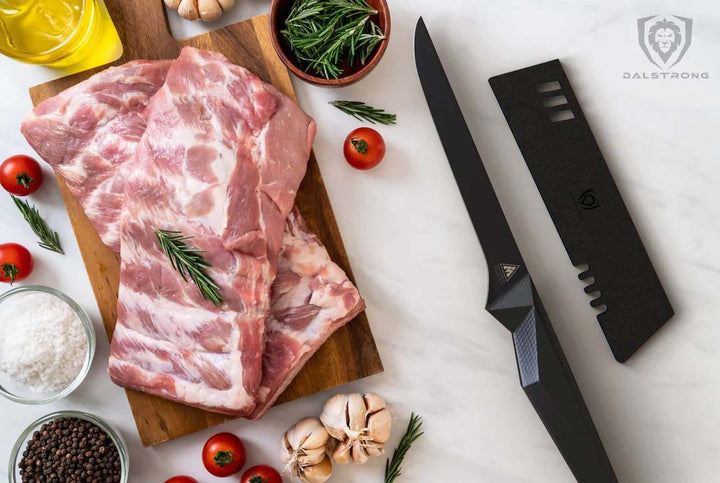 Straight Boning Knife 6" | Shadow Black Series | NSF Certified | Dalstrong ©