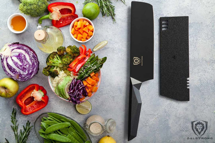 Nakiri Vegetable Knife 7" | Shadow Black Series | NSF Certified | Dalstrong ©