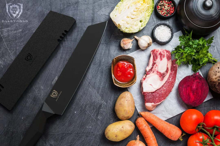 Kiritsuke Chef's Knife 8.5" | Shadow Black Series | NSF Certified | Dalstrong ©