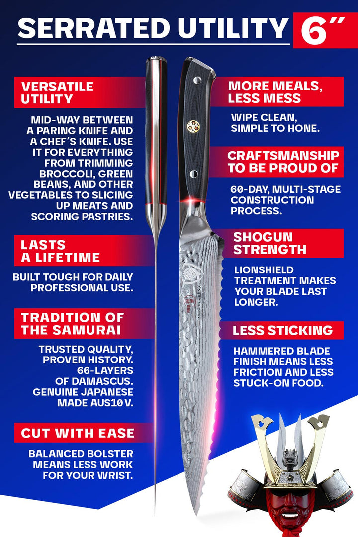 Serrated Utility Knife 6" | Shogun Series X | Dalstrong ©