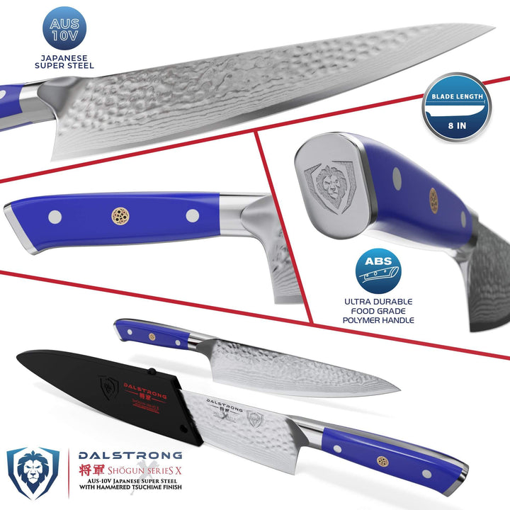 Chef's Knife 8" | Shogun Series X - Colored ABS Handle | Dalstrong ©