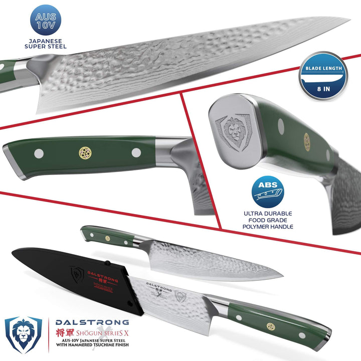 Chef's Knife 8" | Shogun Series X - Colored ABS Handle | Dalstrong ©