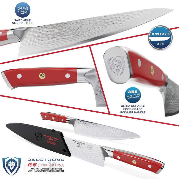 Chef's Knife 8" | Shogun Series X - Colored ABS Handle | Dalstrong ©