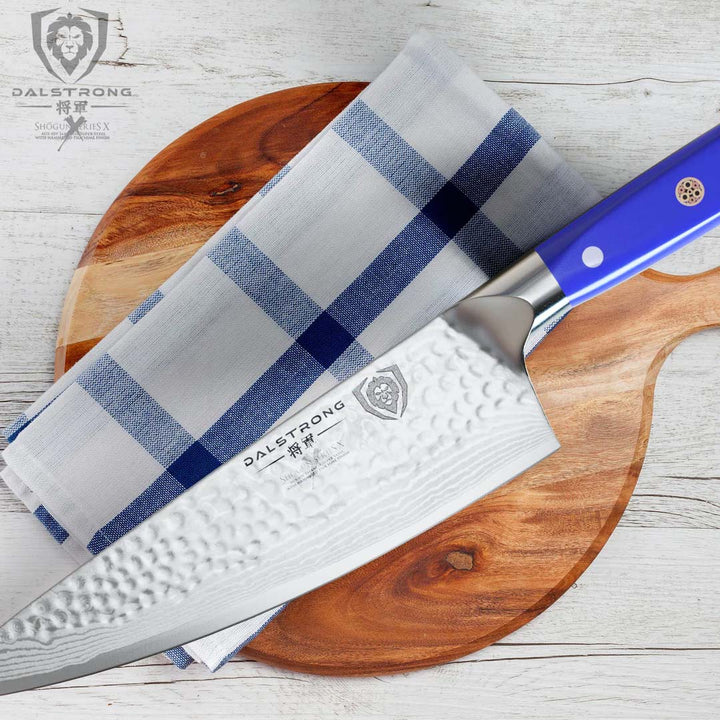 Chef's Knife 8" | Blue Handle | Shogun Series X | Dalstrong ©