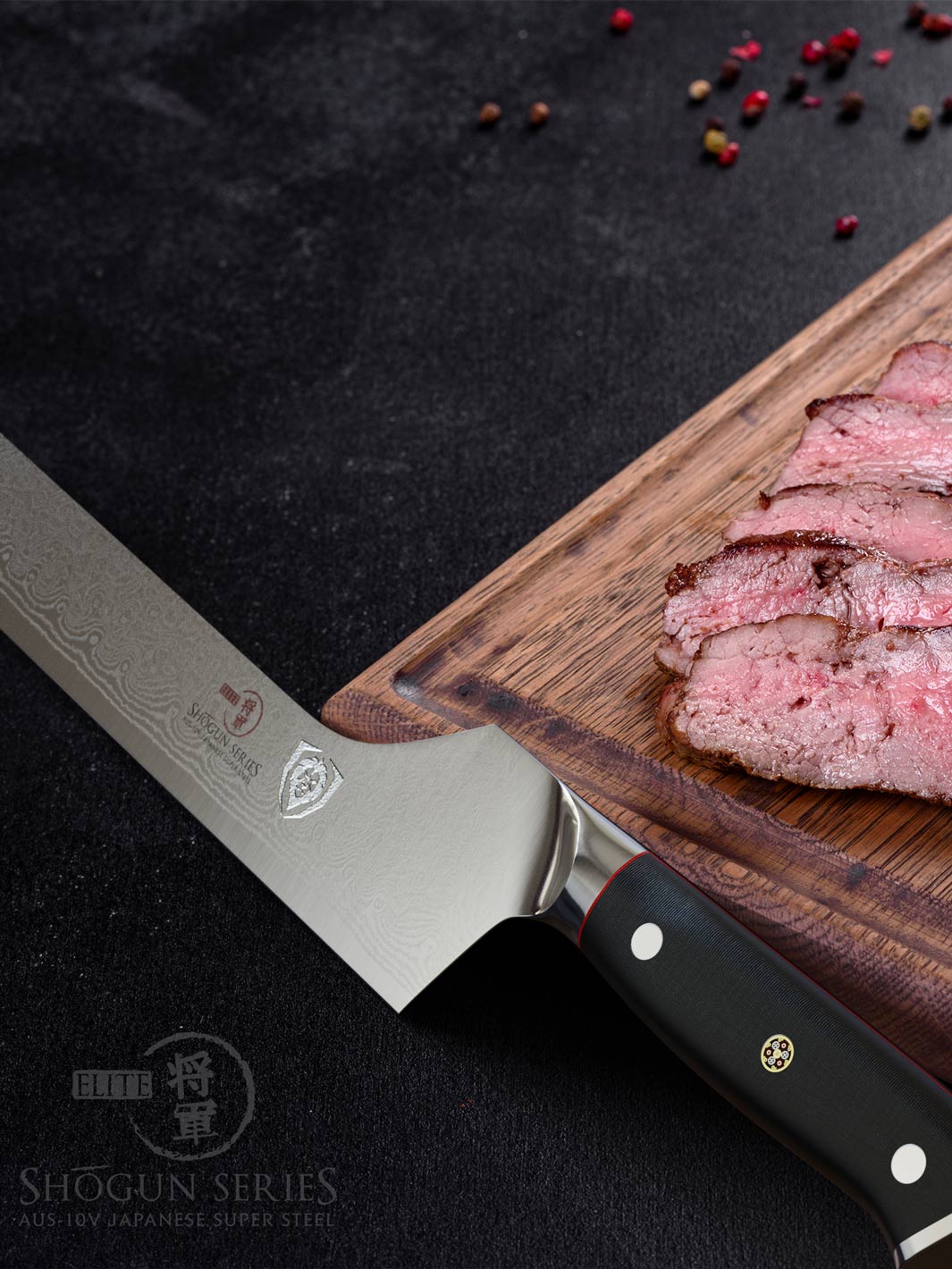 Offset Slicing Carving Knife 12" | Shogun Series ELITE | Dalstrong ©
