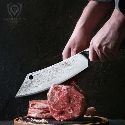 Cleaver Hybrid & Chef's Knife 8" | Crixus | Shogun Series ELITE | Dalstrong ©