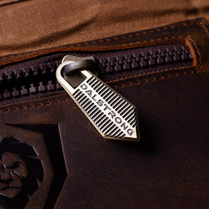 12oz Heavy Duty Canvas & Leather | Desert Drifter (Brown) | Nomad Knife Roll | Dalstrong ©