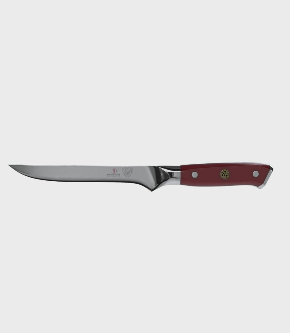 Boning Knife 6" | Crimson Red ABS Handle | Shogun Series | Dalstrong ©