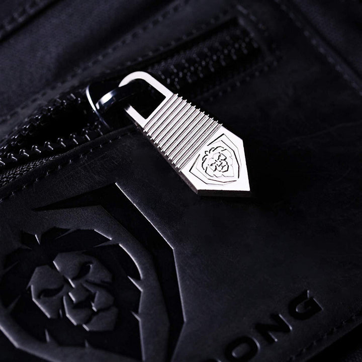 12oz Heavy Duty Canvas & Leather | Nightmaster (Black) | Nomad Knife Roll | Dalstrong ©