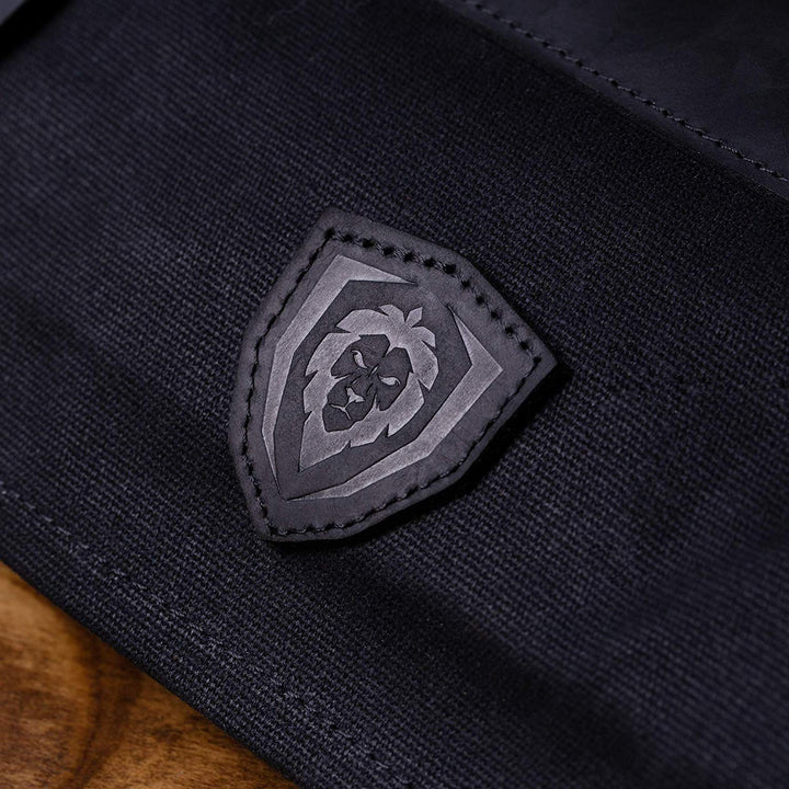 12oz Heavy Duty Canvas & Leather | Nightmaster (Black) | Nomad Knife Roll | Dalstrong ©