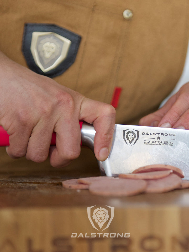 Chef Knife 8" | Fuchsia ABS Handle | Gladiator Series | NSF Certified | Dalstrong ©