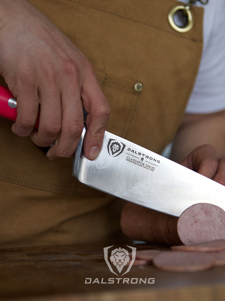 Chef Knife 8" | Fuchsia ABS Handle | Gladiator Series | NSF Certified | Dalstrong ©