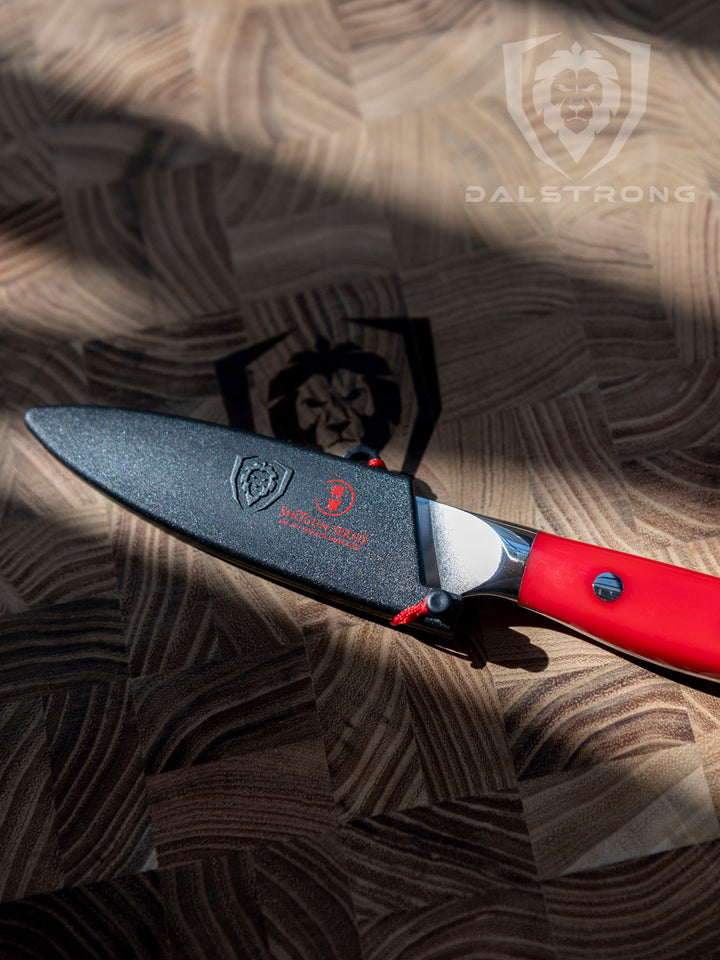 Paring Knife 3.5" | Crimson Red ABS Handle | Shogun Series | Dalstrong ©