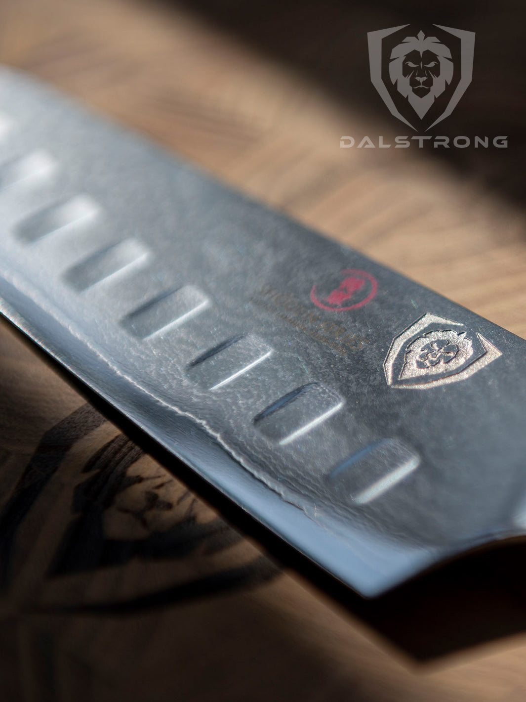 Santoku Knife 7" | Crimson Red ABS Handle | Shogun Series | Dalstrong ©