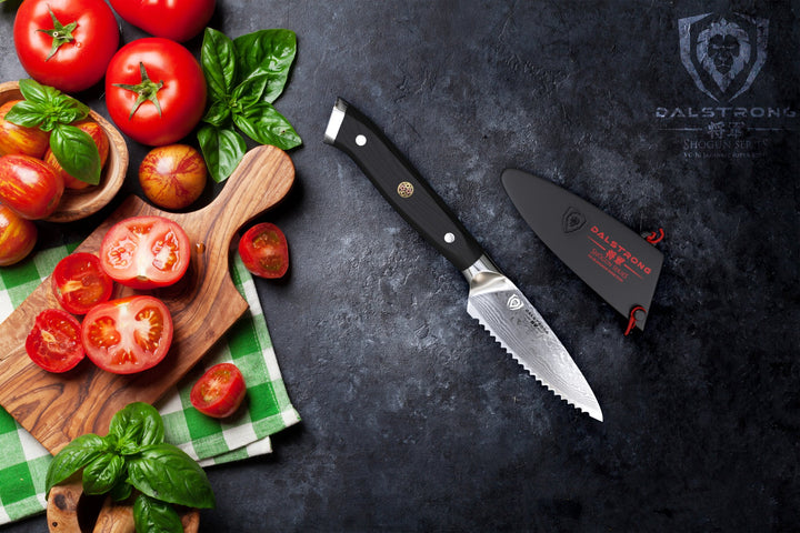 Serrated Paring Knife 3.5" | Shogun Series ELITE | Dalstrong ©
